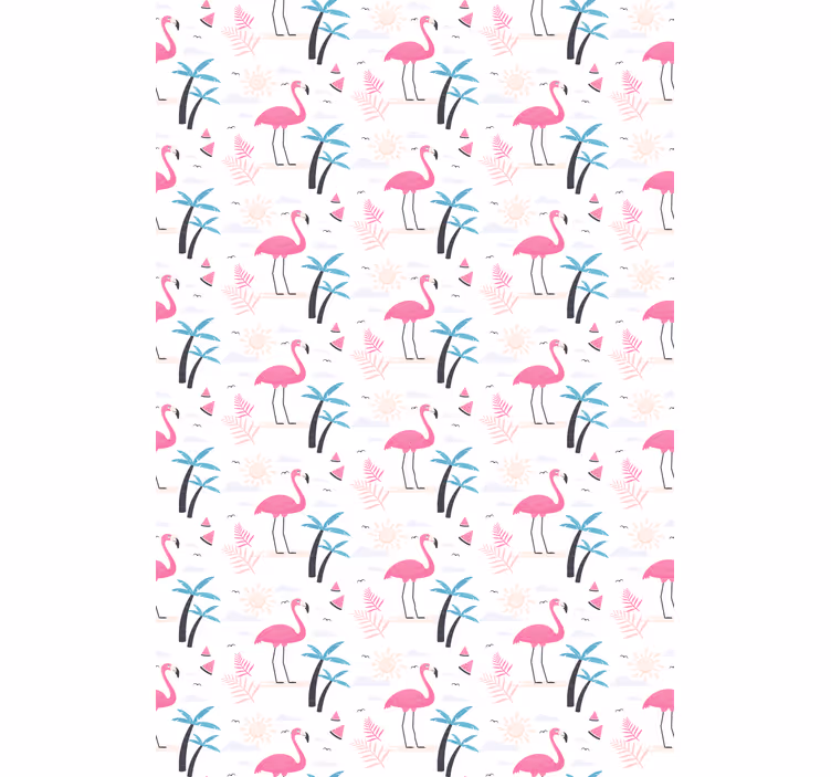 Flamingo atogrąžų raštas Roletai gyvūnai - „Tenstickers“