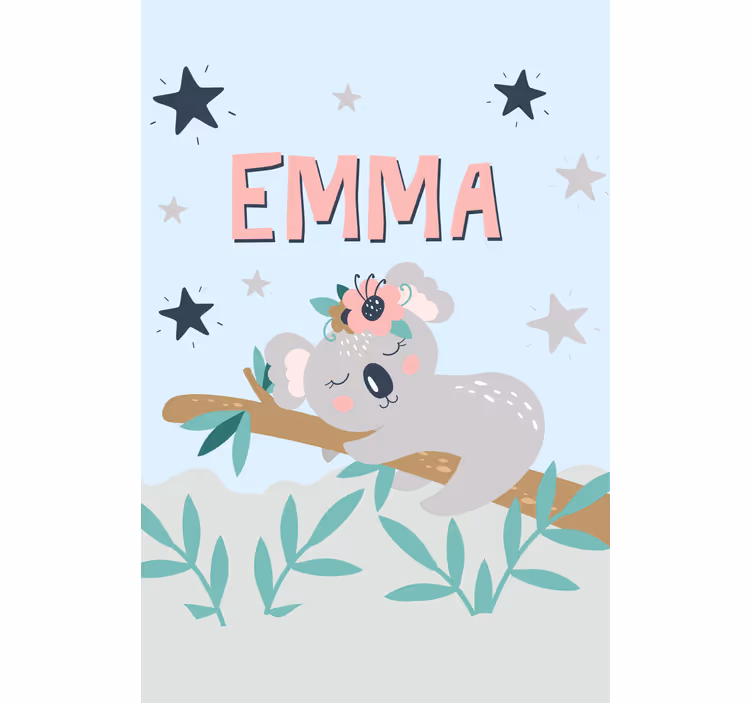Kūdikis koala su vardu Roletai vaiku kambariui - „Tenstickers“