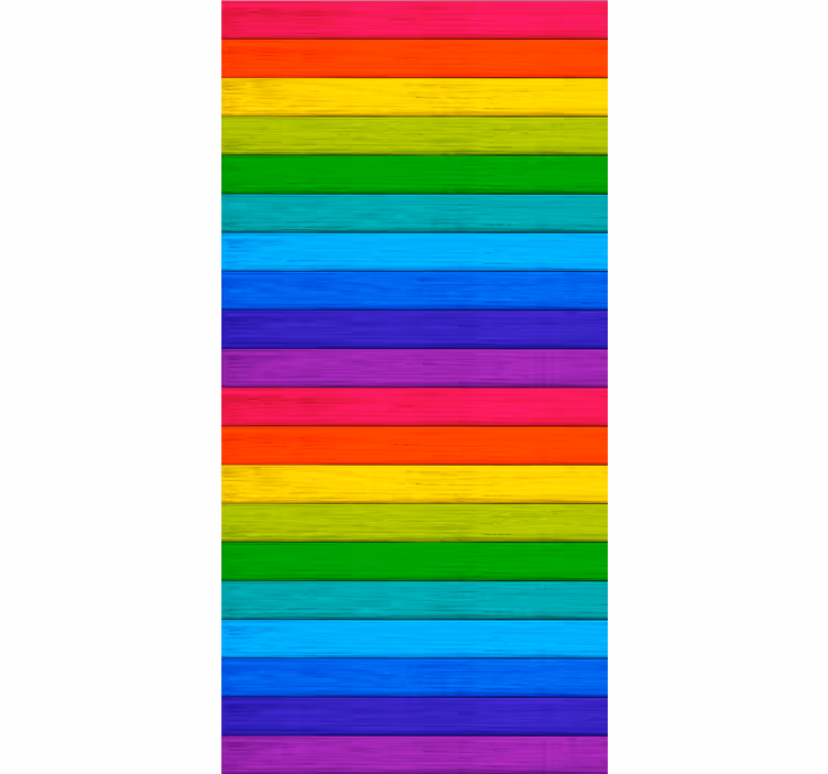 Vaivorykštės medinės lentos Roletai tekstūra ir raštas - „Tenstickers“