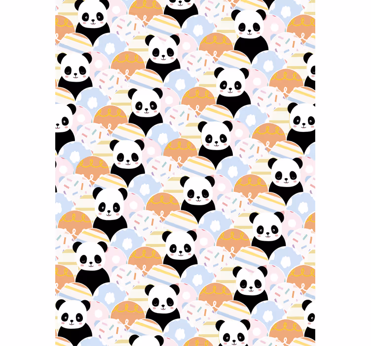 Baby panda vakarėlis Roletai vaiku kambariui - „Tenstickers“