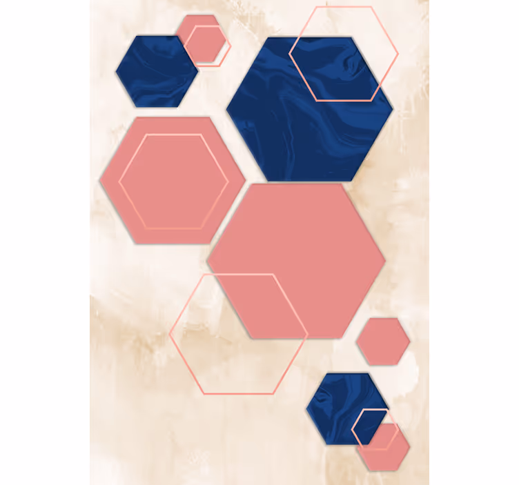 Geometrinis šešiakampis raštas Roletai modernus - „Tenstickers“