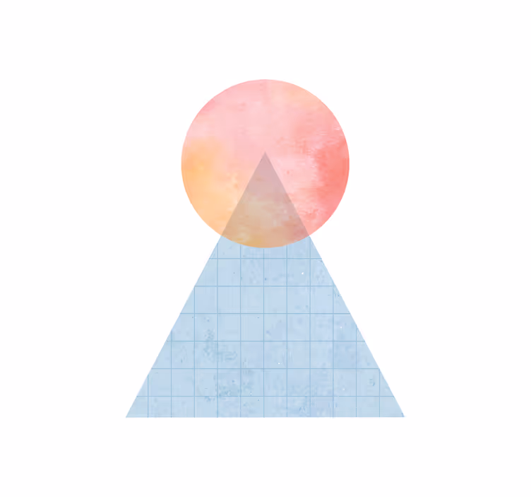 Geometrinis saulės kalnas Roletai modernus - „Tenstickers“