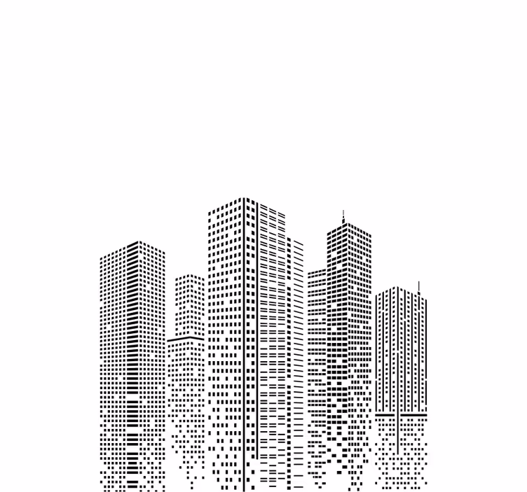 Skyline biuro originali žaliuze - „Tenstickers“