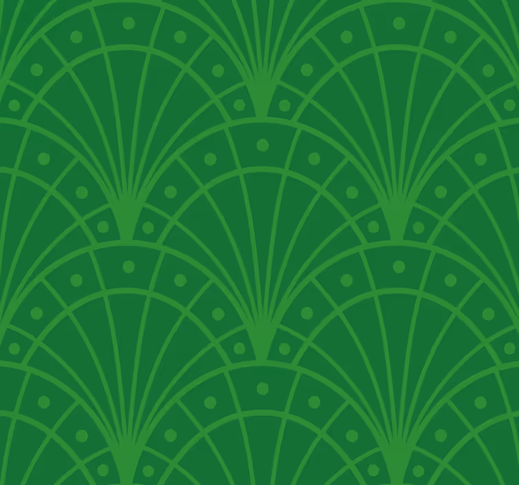 Art deco Roletai žalias - „Tenstickers“