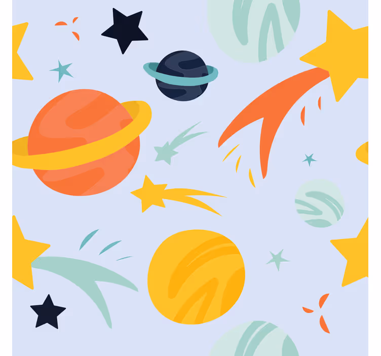 Planetų modelis Roletai vaiku kambariui - „Tenstickers“