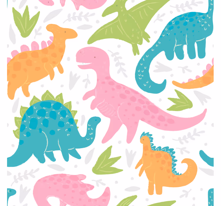 Pastelinės spalvos Roletai dinozauras - „Tenstickers“