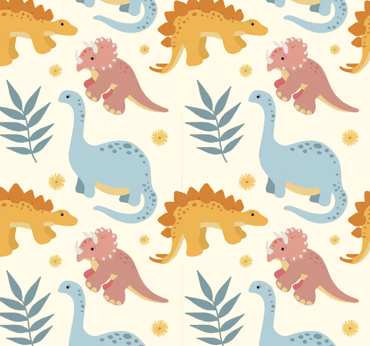 Minimalistinis stilius Roletai dinozauras - „Tenstickers“