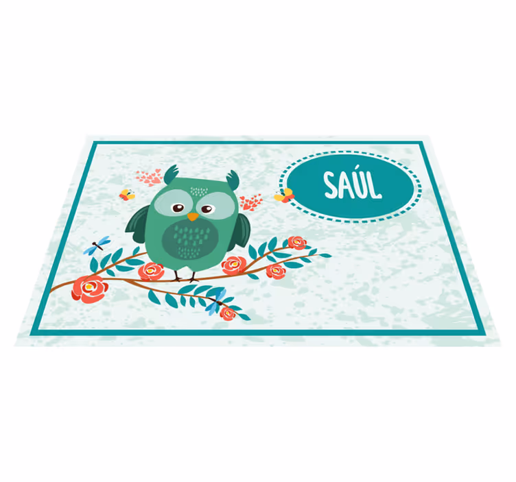 Pelėda pritaikomi vaikų placemats - „Tenstickers“