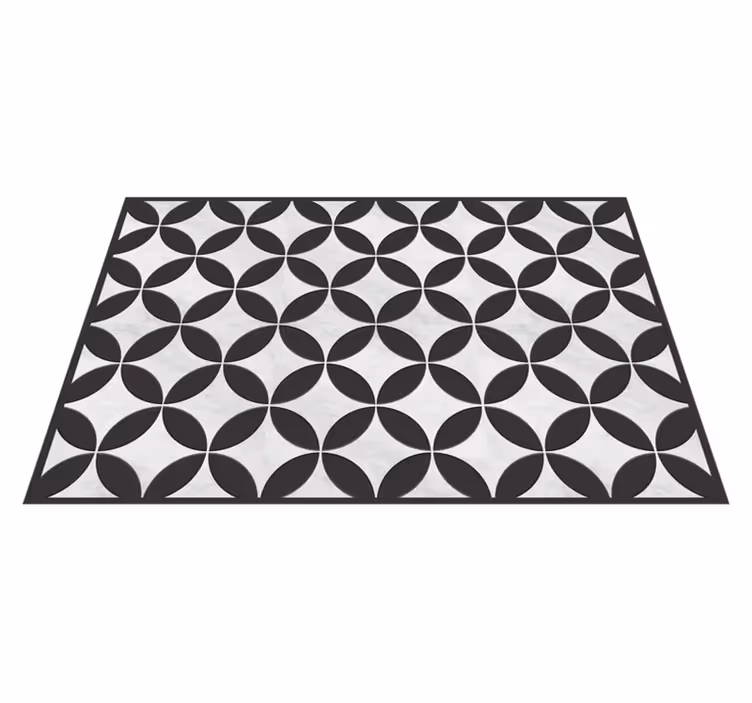 Juodo cemento plytelių namų placemats - „Tenstickers“
