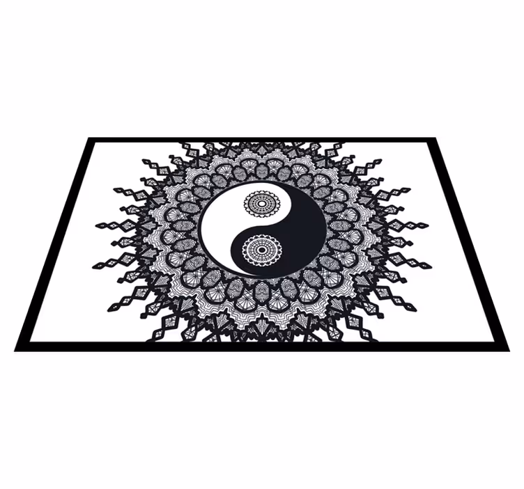 Tekstūruoti stalo padėkliukai yin yang mandalos raštu - „Tenstickers“
