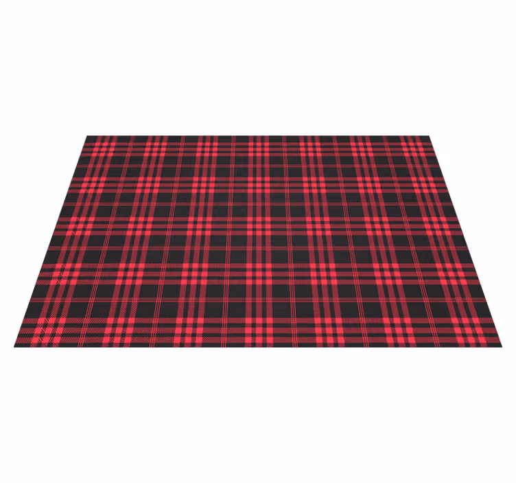 Tekstūruoti stalo padėkliukai su plaid raštu - „Tenstickers“
