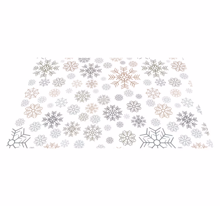 Snaigių rašto kalėdiniai placemats - „Tenstickers“