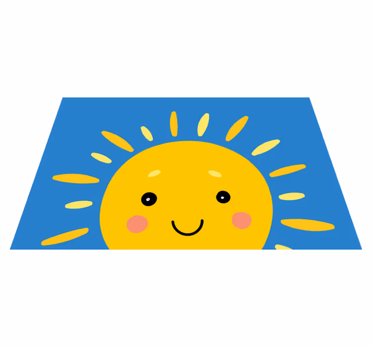 Vaikiški stalo padėkliukai sušalusi saulės veido - „Tenstickers“