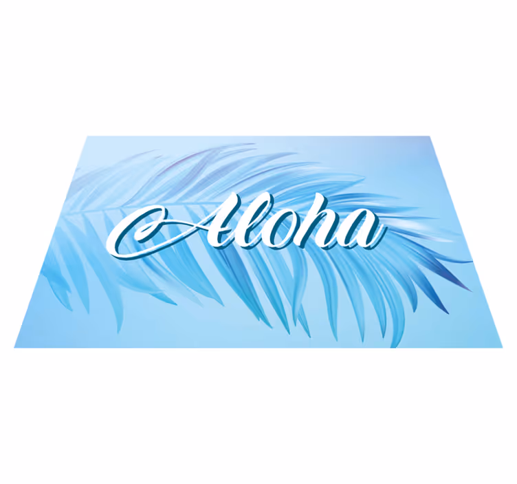 Stalo padėklai aloha delno lapai - „Tenstickers“