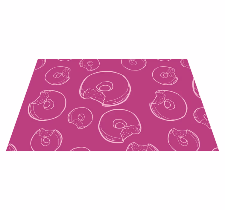 Originalūs stalo padėkliukai spalvingu donutų raštu - „Tenstickers“