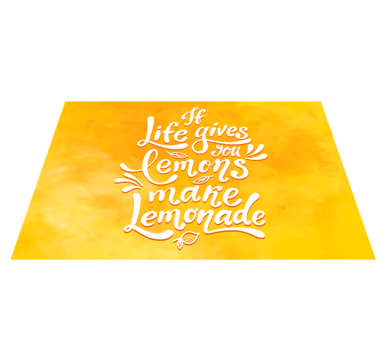Jei gyvas duoda citrinos, gaminkite limonado padėkliuką - „Tenstickers“