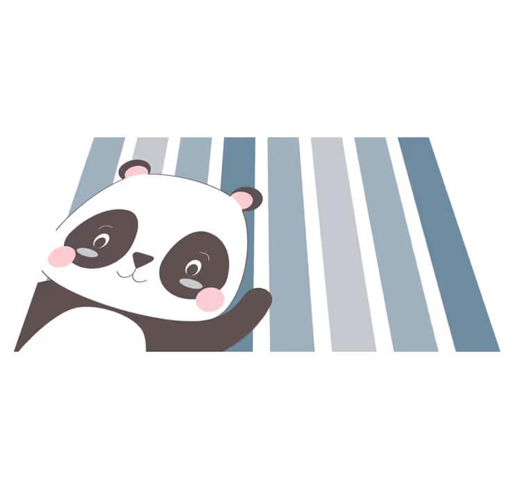 Vaikiški stalo padėkliukai panda personažo dizainas - „Tenstickers“