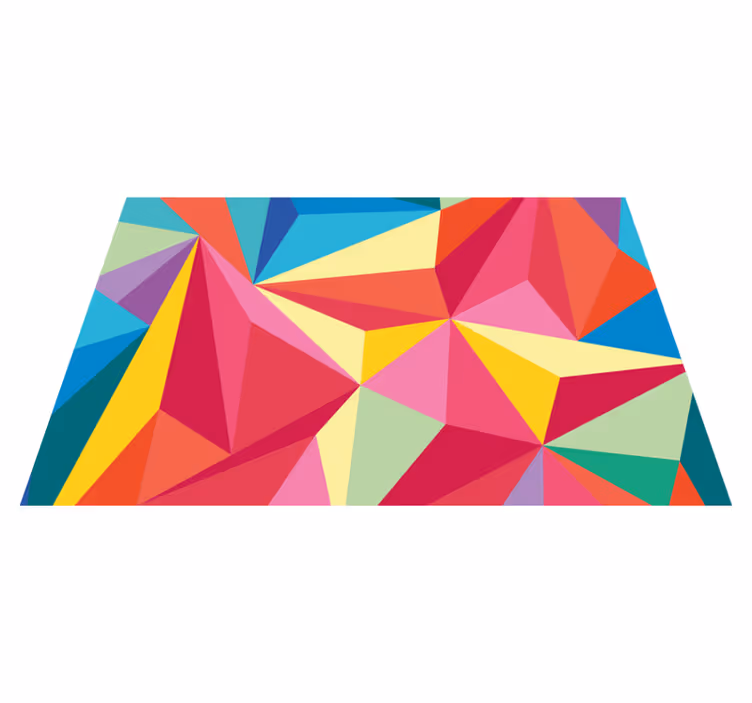 Originalūs stalo padėkliukai geometrinių spalvų kompozicija - „Tenstickers“