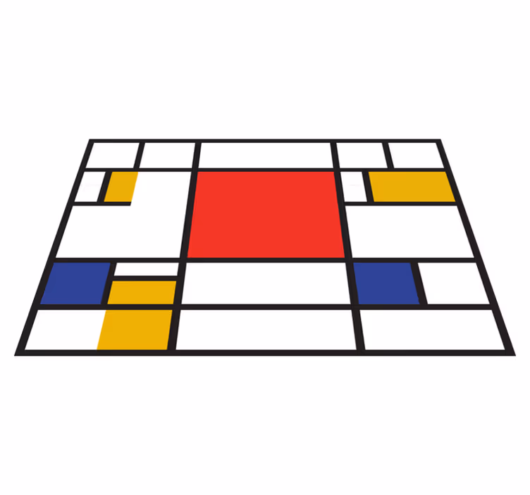 Mondrian geometrinio meno originalios vinilo padėkliukai - „Tenstickers“