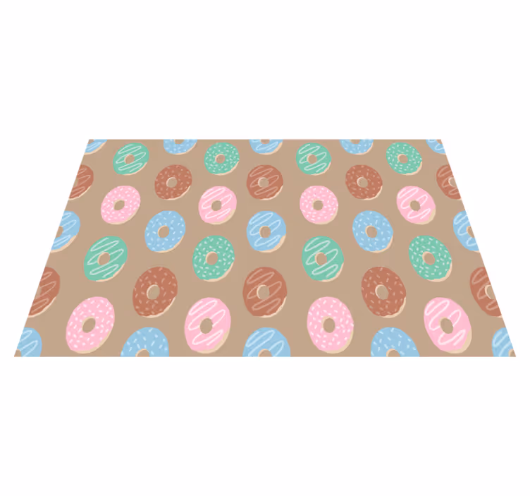 Originalūs stalo padėklai su ryškiu donutų motyvu - „Tenstickers“
