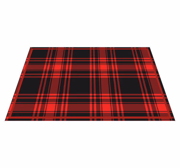 Tekstūruoti stalo padėkliukai tartan raštu - „Tenstickers“