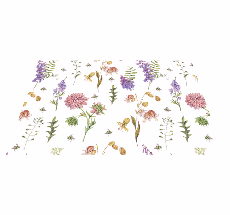 Originalūs stalo padėkliukai gėlių botaniniu raštu - „Tenstickers“