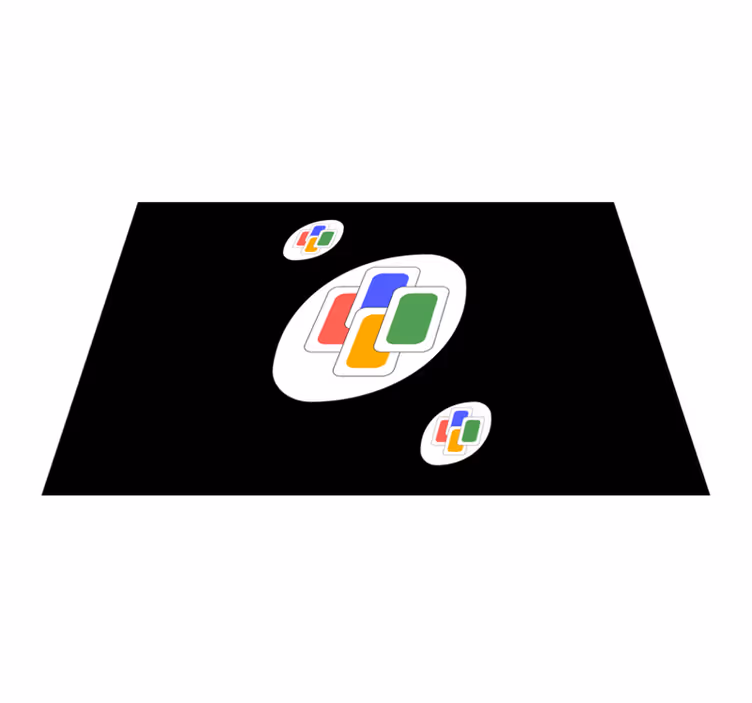 Originalūs stalo padėkliukai vibrantinės geometrinės figūros - „Tenstickers“