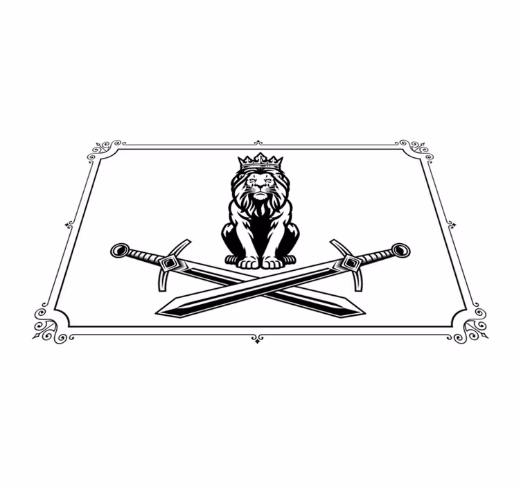 Originalūs stalo padėkliukai liūto karaliaus emblema - „Tenstickers“