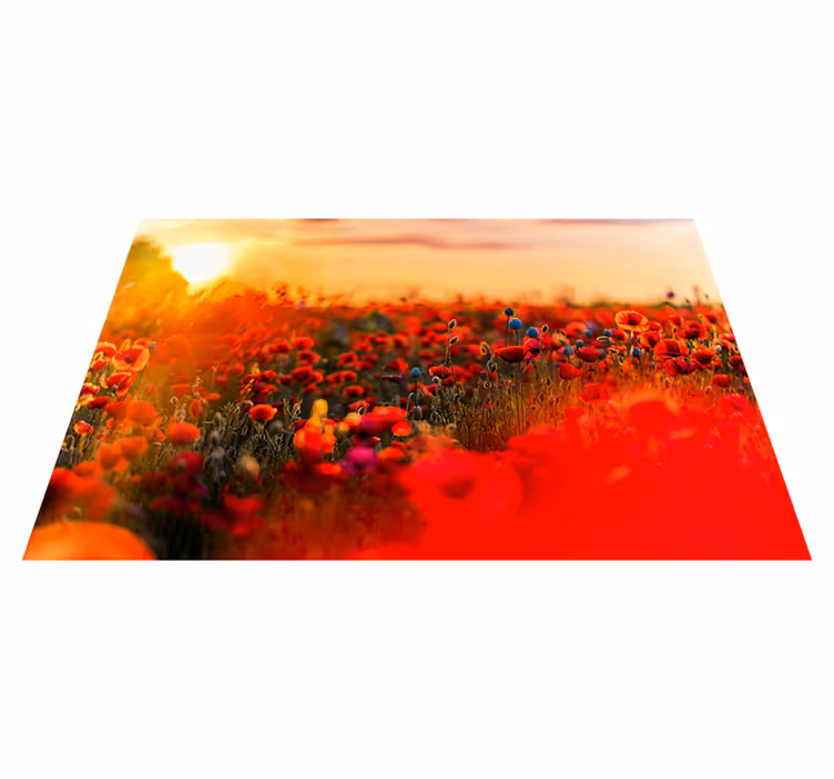 Tekstūruoti stalo padėkliukai poppy field ramybė - „Tenstickers“