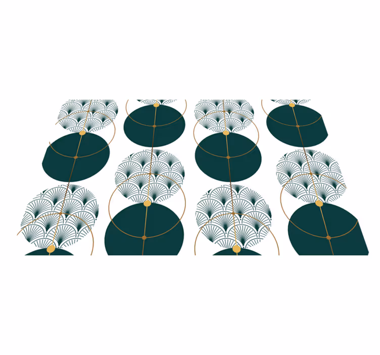 Elegantiški geometriniai stalo padėkliukai - „Tenstickers“