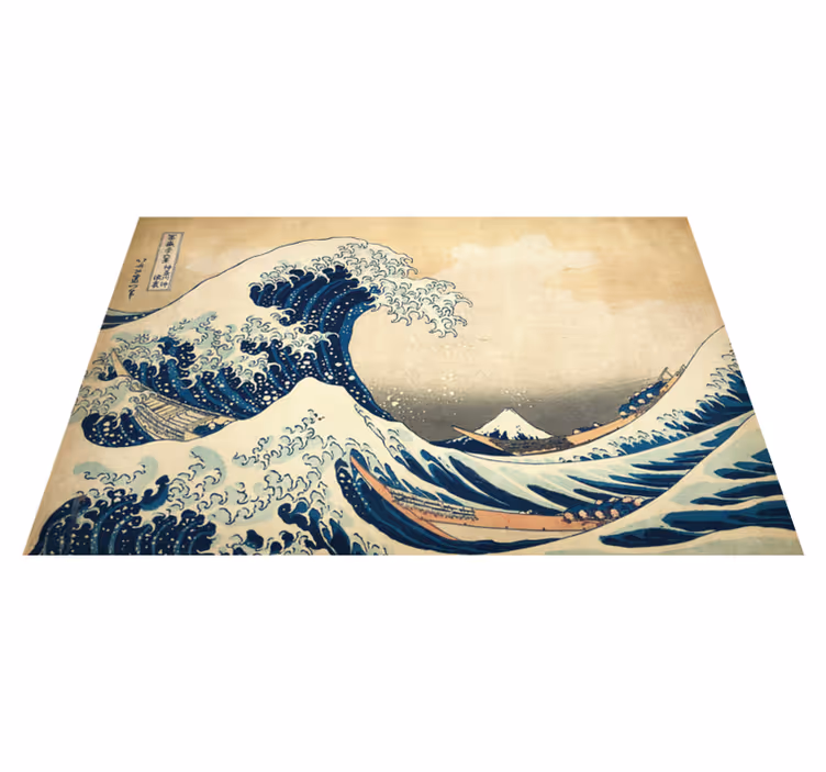 Hokusai kanagawa wave padėkliukai - „Tenstickers“