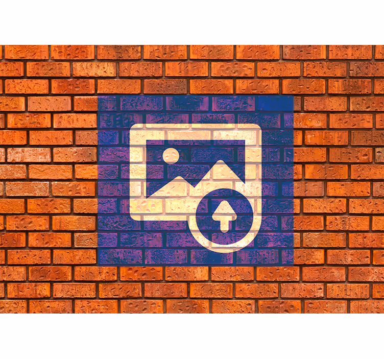 Ispanijos vėliavos efektas plytos sienos freska - „Tenstickers“