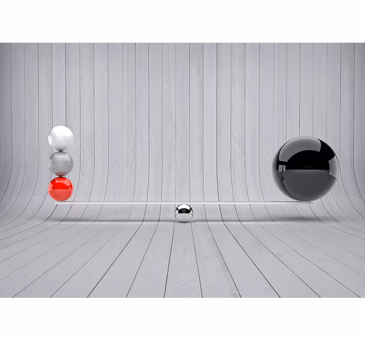 Subalansuokite 3d sienos tapetą jums - „Tenstickers“