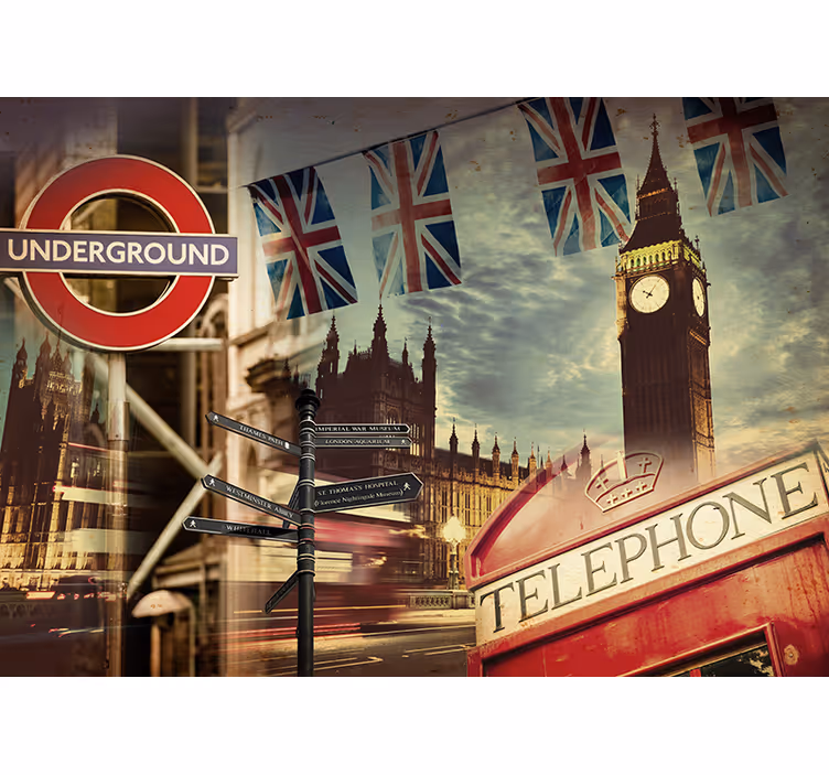 Londono sienos freskos simboliai - „Tenstickers“