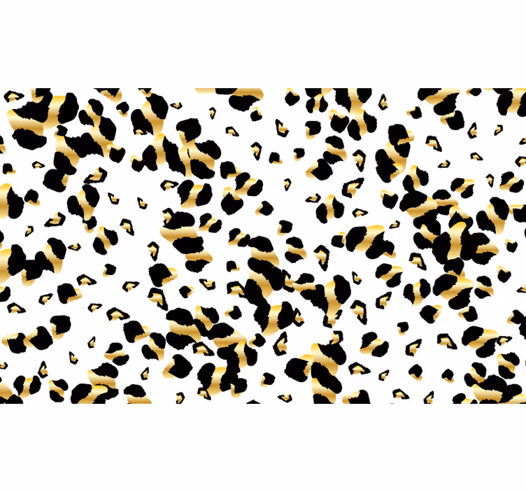 Afrikos stiliaus sienų freska leopardų rašto dizainu - „Tenstickers“