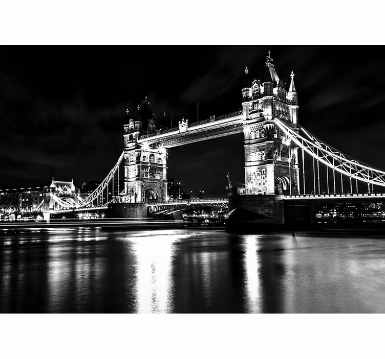 Juodos sienos freska londono tilto naktis - „Tenstickers“