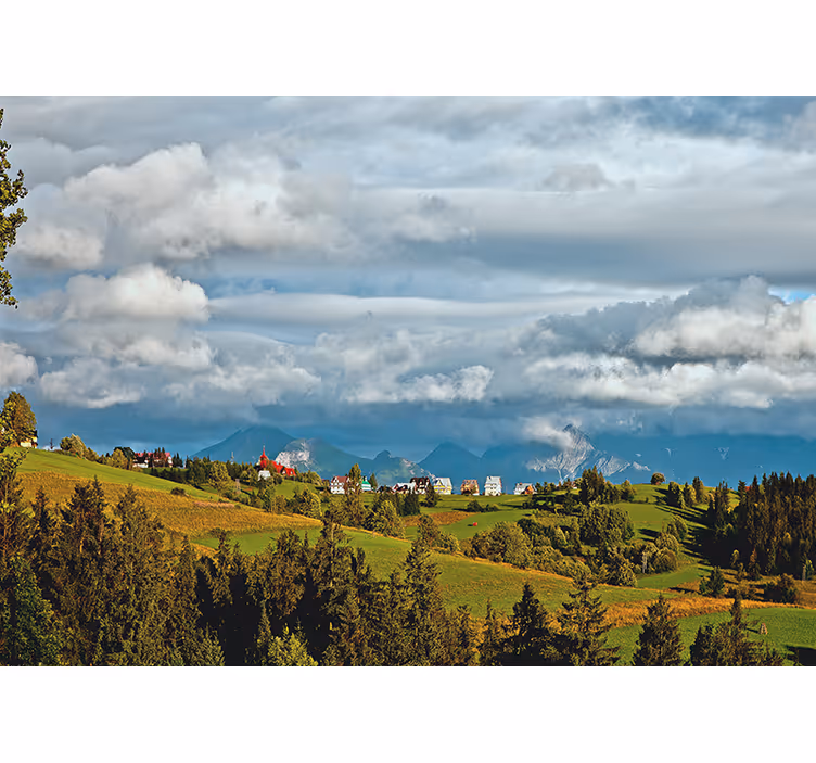 Koridoriaus sienų freska tatry kraštovaizdis - „Tenstickers“