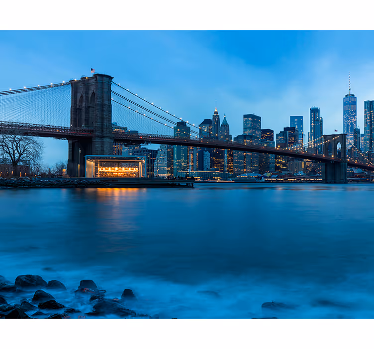 Manheteno vaizdas new york sienos freska - „Tenstickers“
