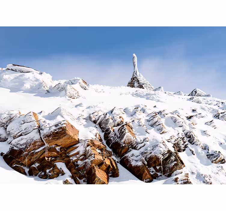 Snieguotas siera nevada kalnų sienos freska - „Tenstickers“