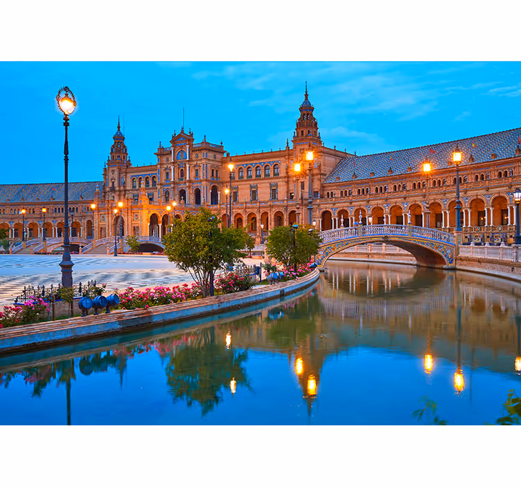 Sevilla vakare sienos freska - „Tenstickers“