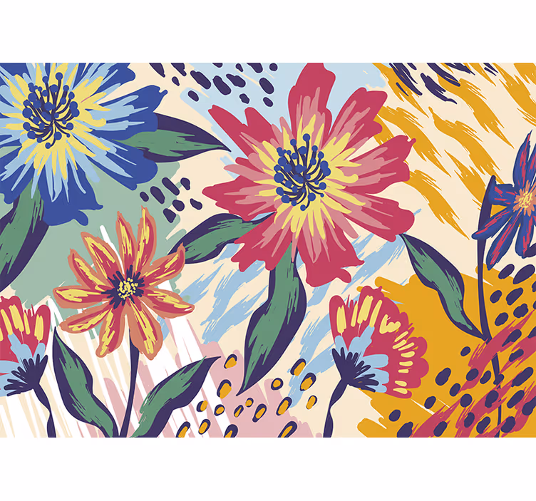 Van gogh gėlės klasikinio meno sienos freska - „Tenstickers“