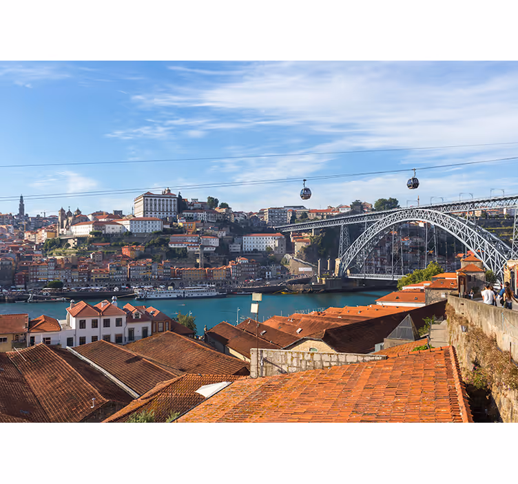 Porto panoramos sienos freska - „Tenstickers“