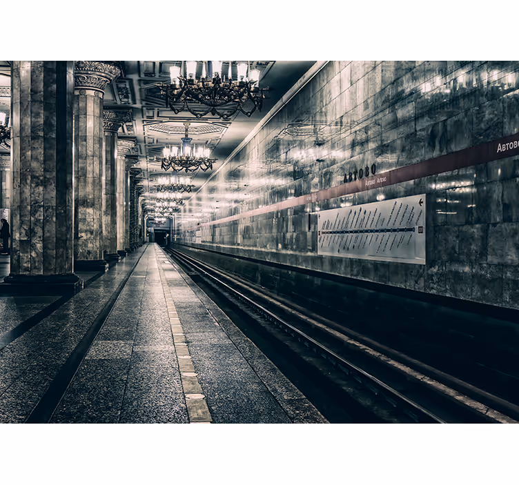 Unikalus metro platformos sienos freska - „Tenstickers“