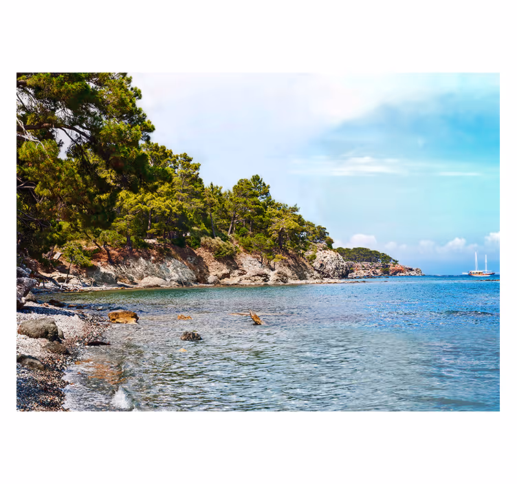 Antalya paplūdimio jūros sienos freska - „Tenstickers“