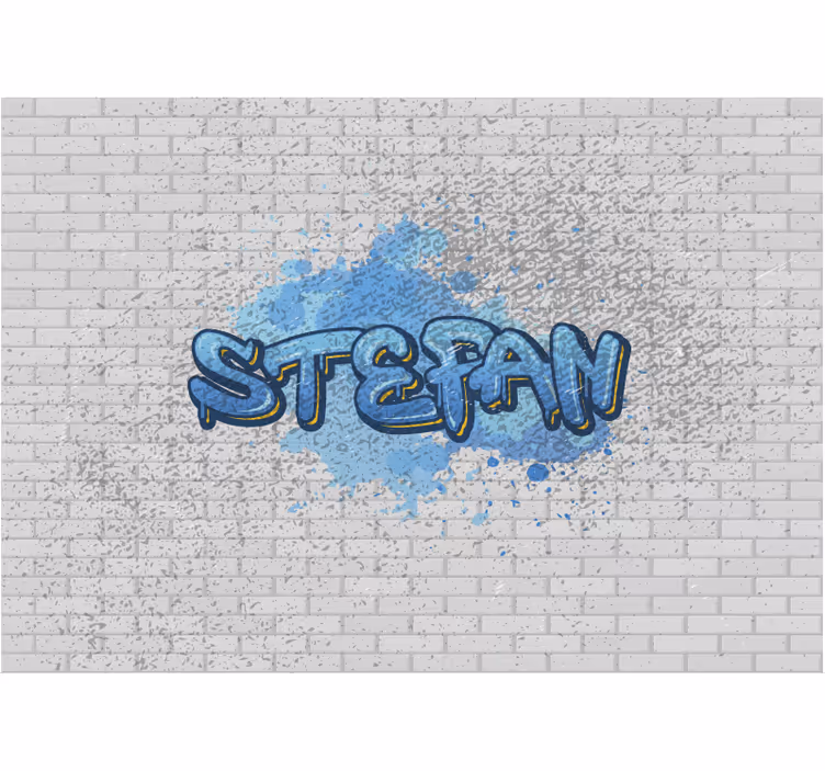 Mėlyna grafiti sieninė tapyba - „Tenstickers“