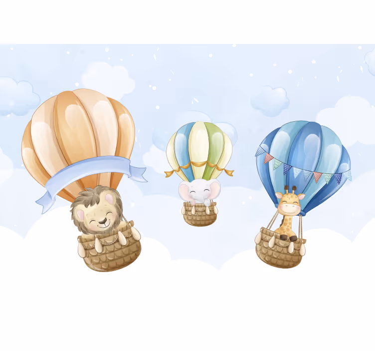 Baloon mieli gyvūnai svetainės sieninė tapyba - „Tenstickers“