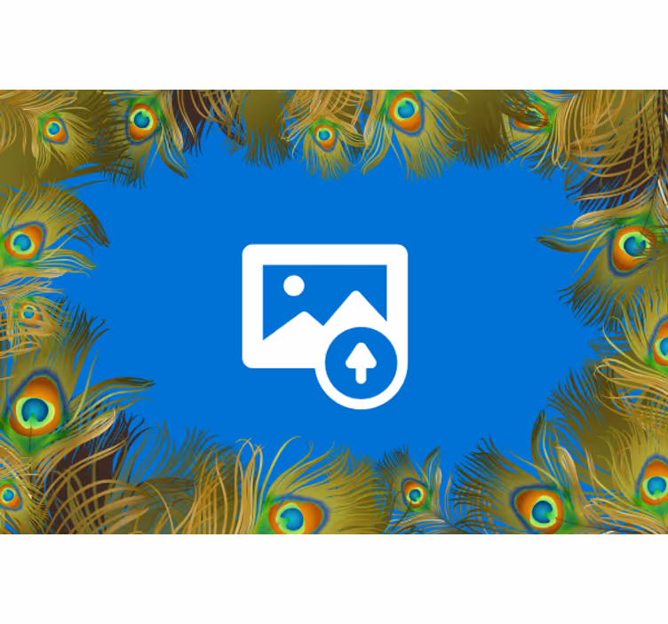 Povo plunksnos apvadas tekstūruotos sienų freska - „Tenstickers“