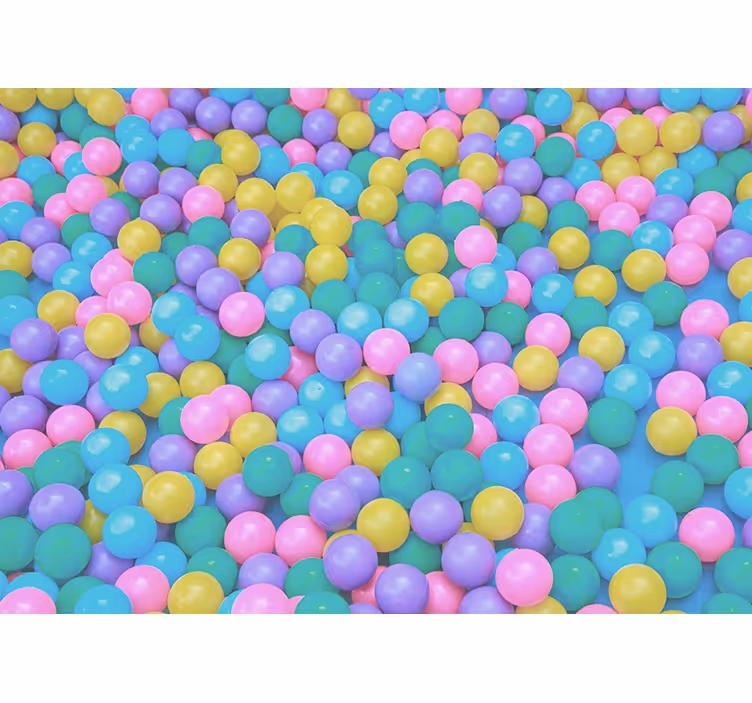 3d spalvoti rutuliai 3d sieninis paveikslas - „Tenstickers“