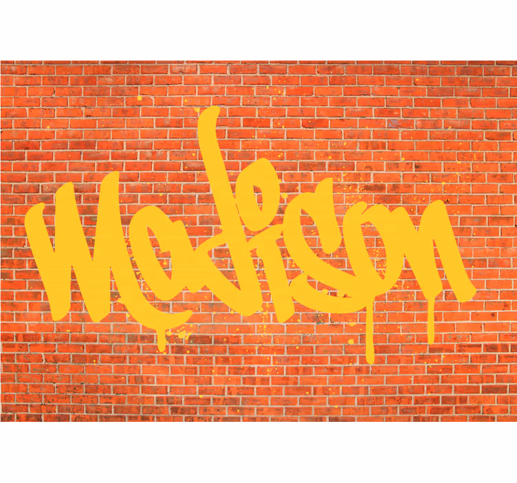 Grafiti teksto menas mmiesto meno sienų freska - „Tenstickers“