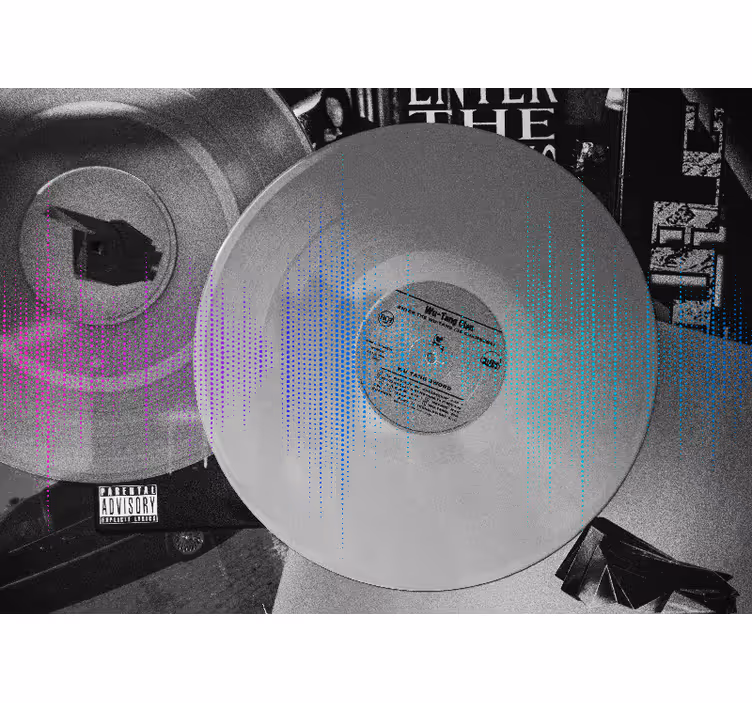 Vinilo garso bangos muzikos sienų freska - „Tenstickers“